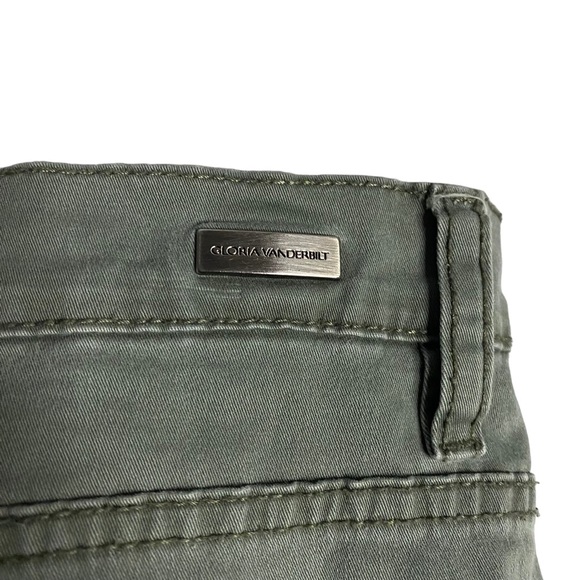 Gloria Vanderbilt Jeans Women's Green Khaki Slim Straight Jeans - Picture 8 of 10